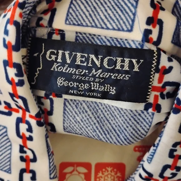 Givenchy Men's Chain Pattern Shirt - Black, White, Red